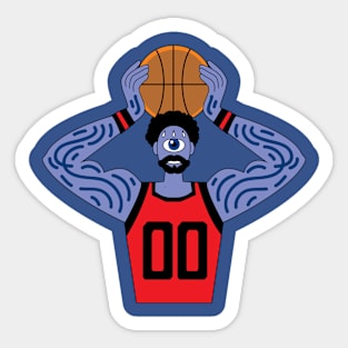 Cyclop best magic eye shooter in basketball Sticker